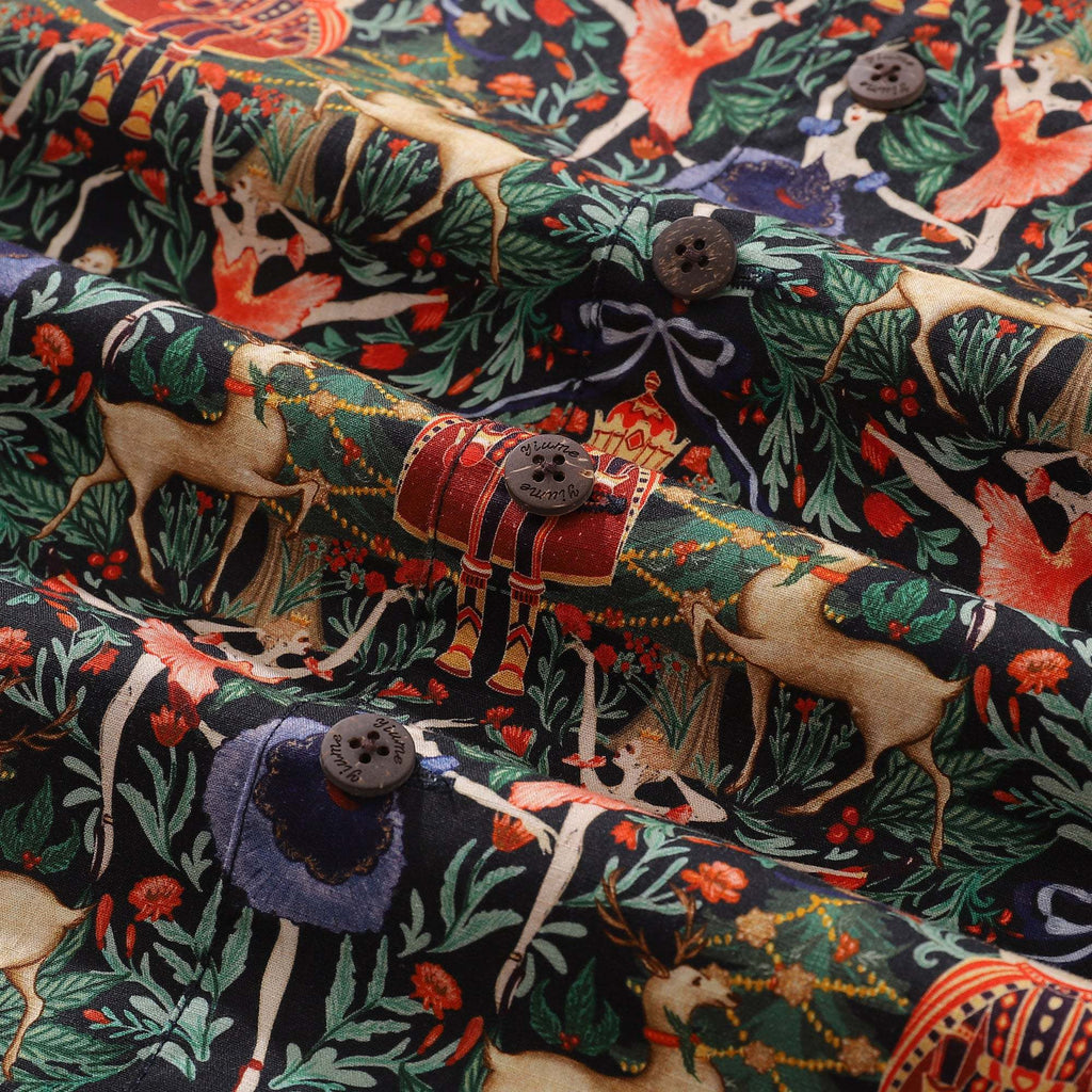 Hawaiian Shirt Christmas Hawaiian Shirt For Royal Celebration Camp Collar By Wipada Kulenkampff