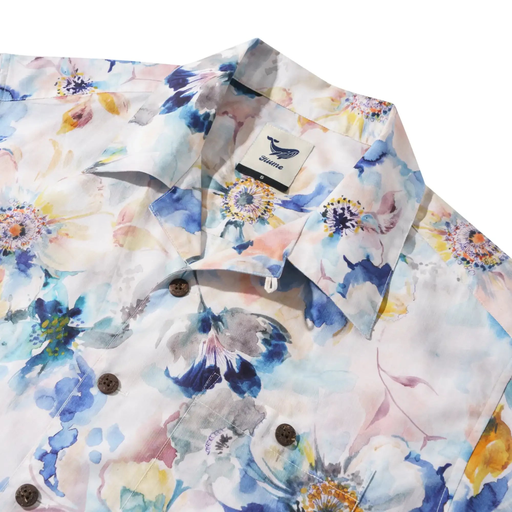 Men's Hawaiian Shirt Short Sleeve Camp Collar 100% Cotton Aloha VAVART-02 By MANISH PRAJAPATI-VAVART