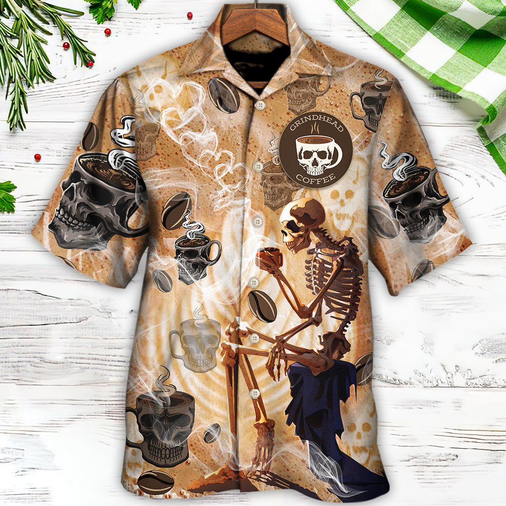 Skull Coffee Amazing Style For Pigue - Hawaiian Shirt