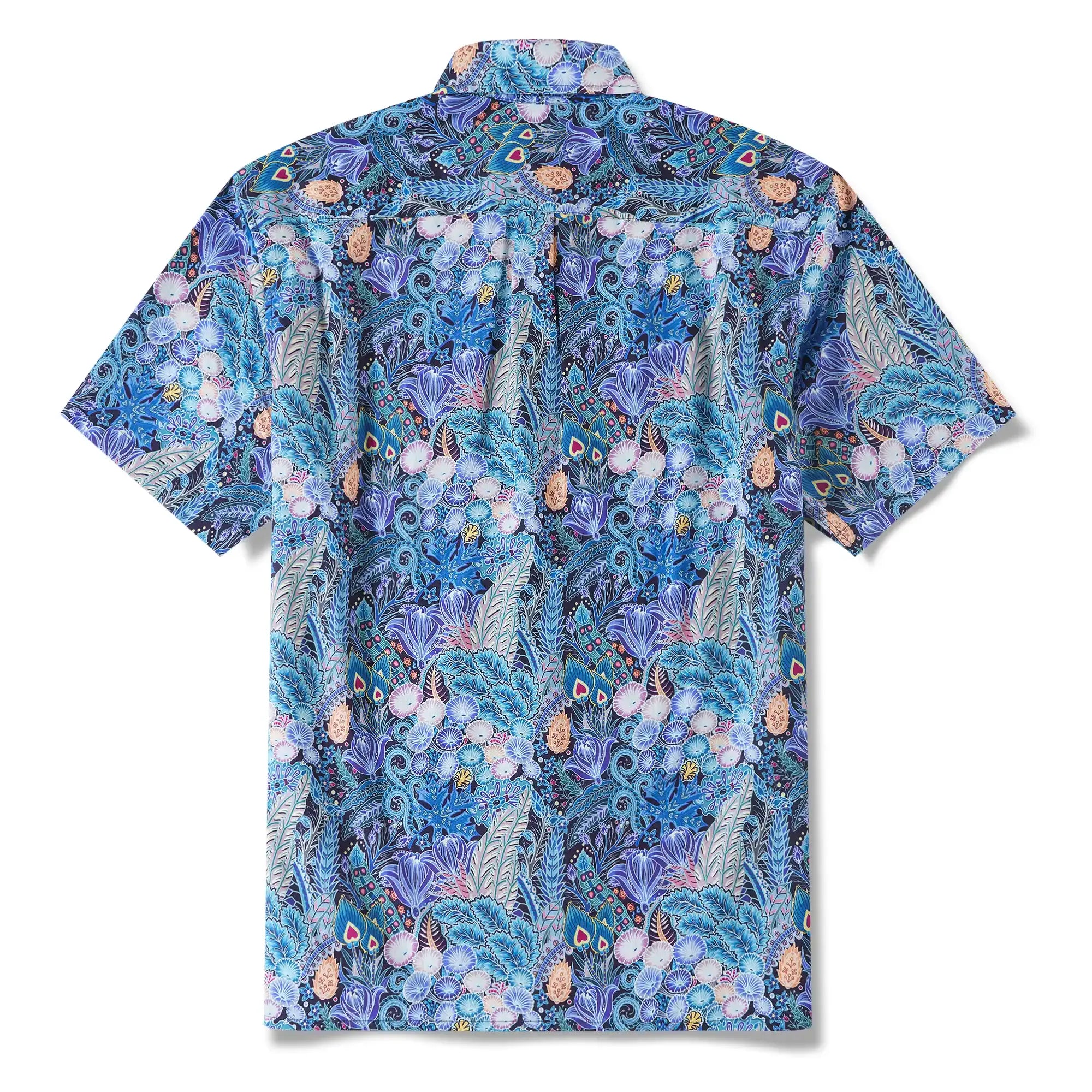 Men's Hawaiian Shirt Floral Pattern Series 2 Print Cotton Button-down Short Sleeve Aloha Shirt By Sun