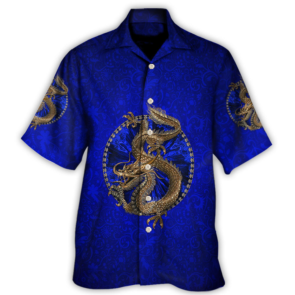 Dragon Navy Color Amazing  - Hawaiian Shirt