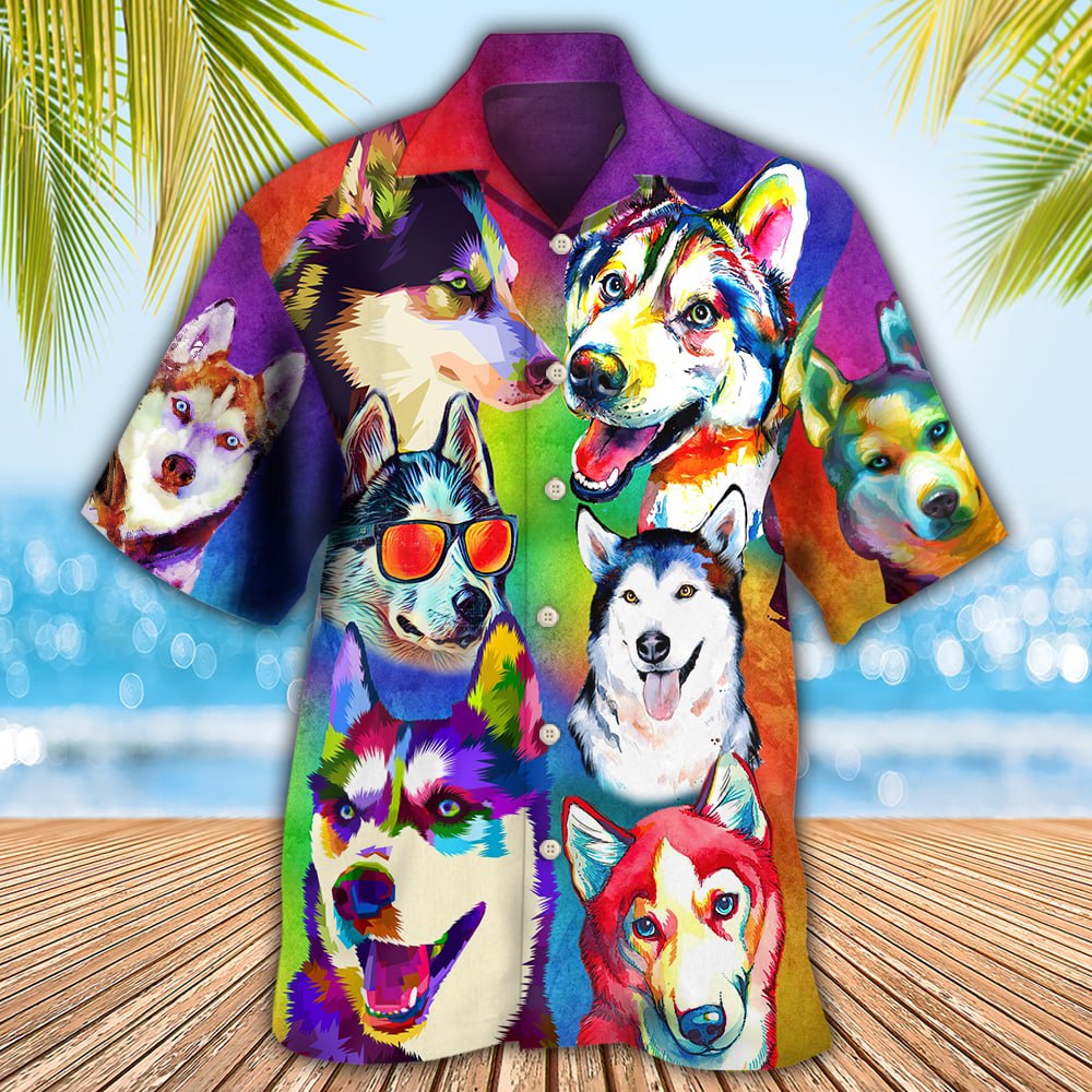 Husky Dog So Cool - Hawaiian Shirt