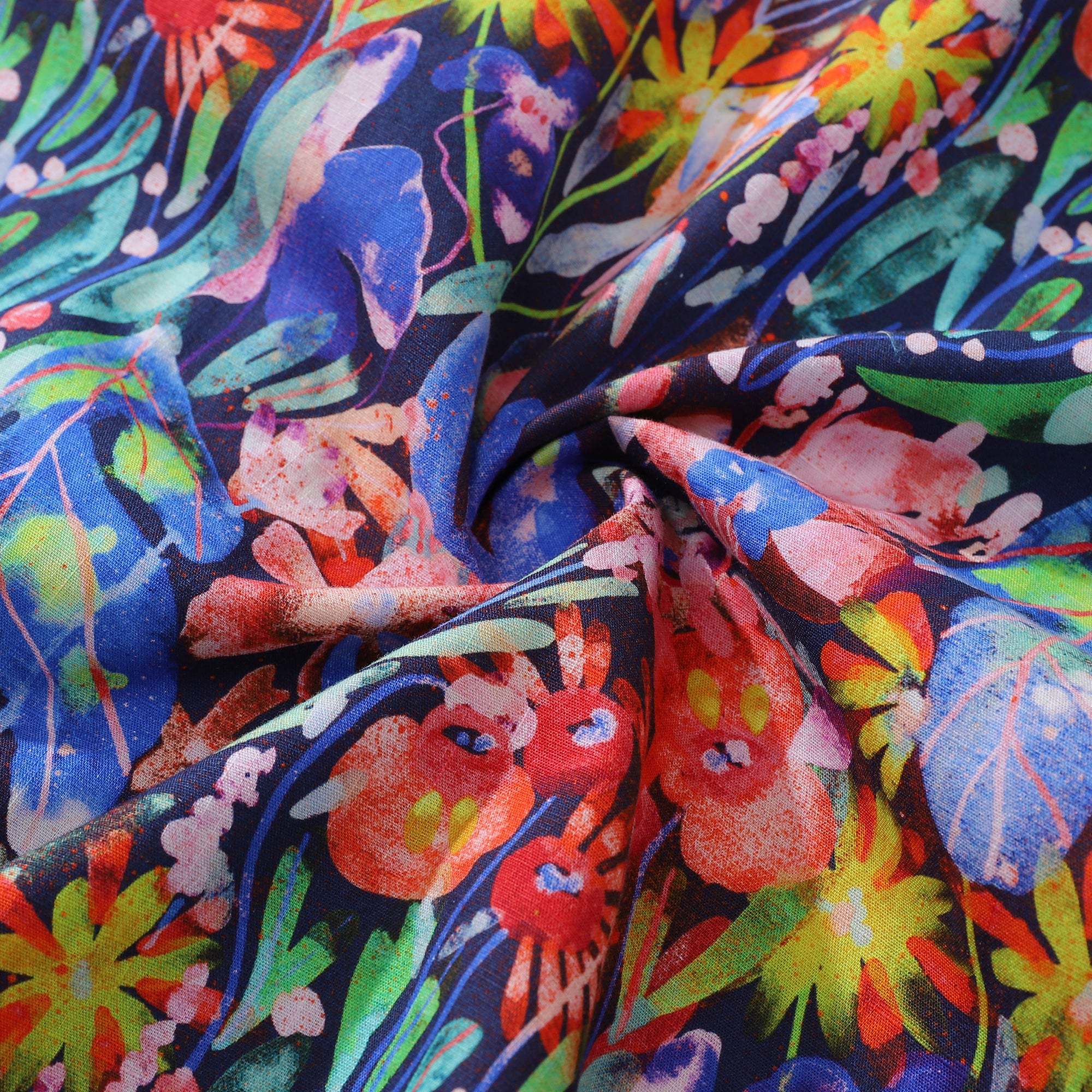 Yiume 1930s Hawaiian Shirt For Men Floral Canvas Cotton Button-down Short Sleeve Camp Shirt Floral Canvas By Maria Montiel