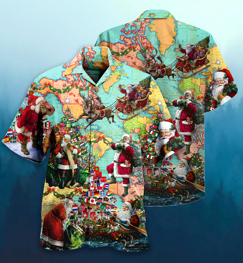 Chirstmas Love Santa - Hawaiian Shirt