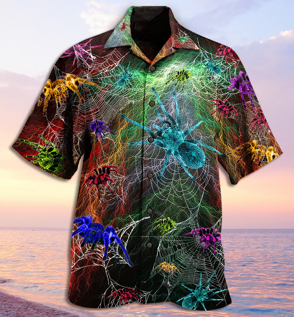 Spider Color Love Animals - Hawaiian Shirt
