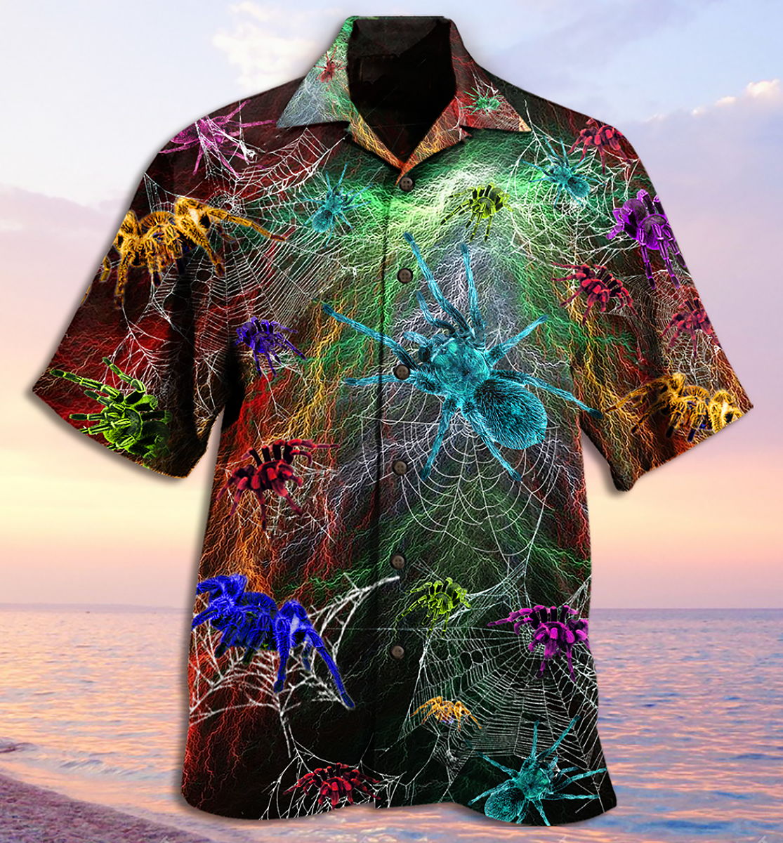 Spider Color Love Animals - Hawaiian Shirt