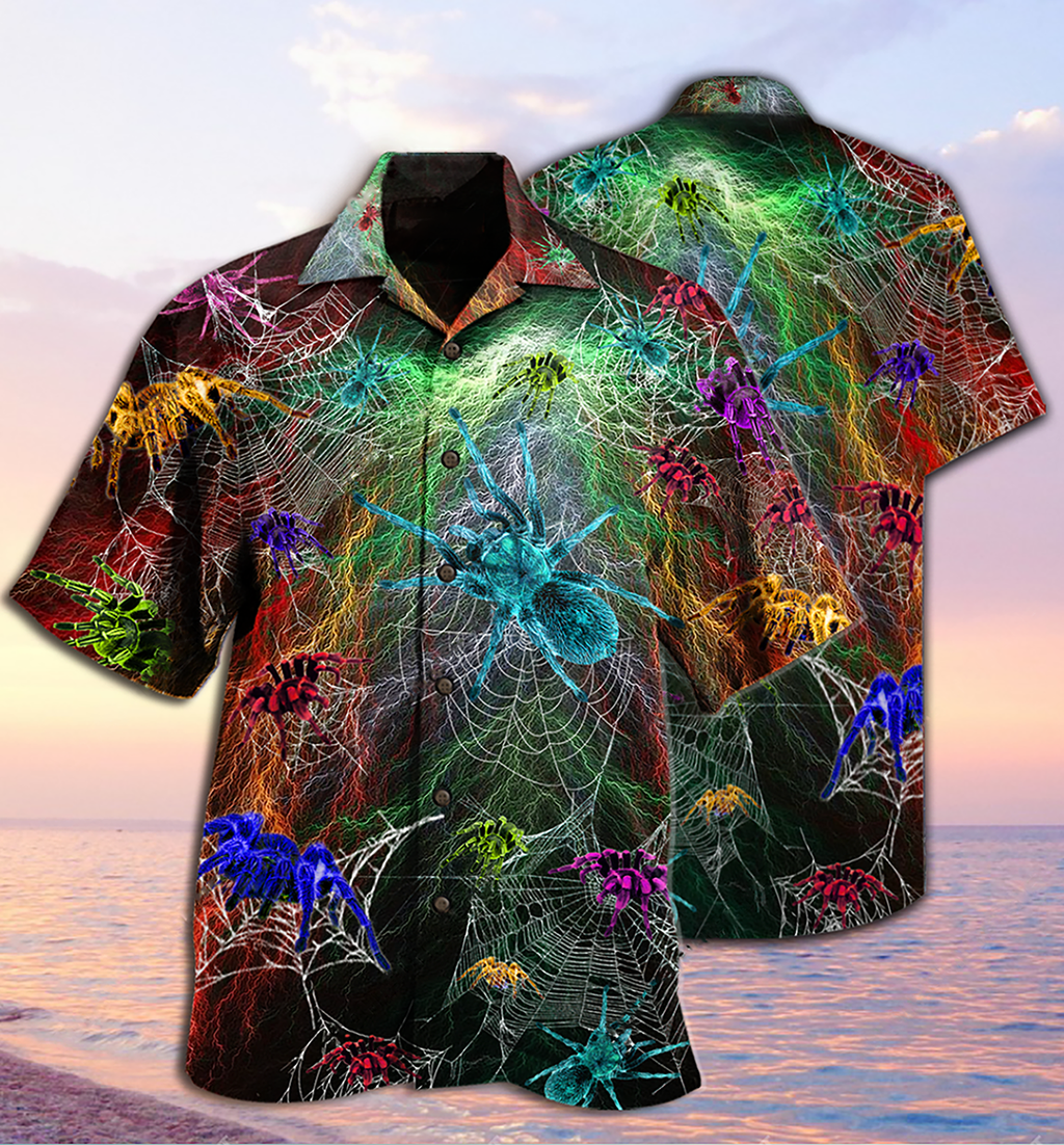 Spider Color Love Animals - Hawaiian Shirt