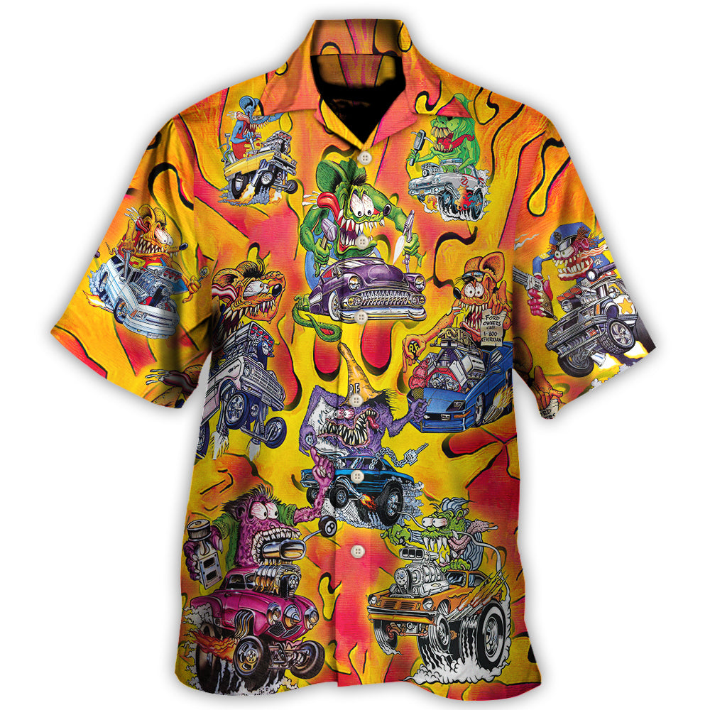 Hot Rod Vintage Racing Savage Burn Energy - Hawaiian Shirt