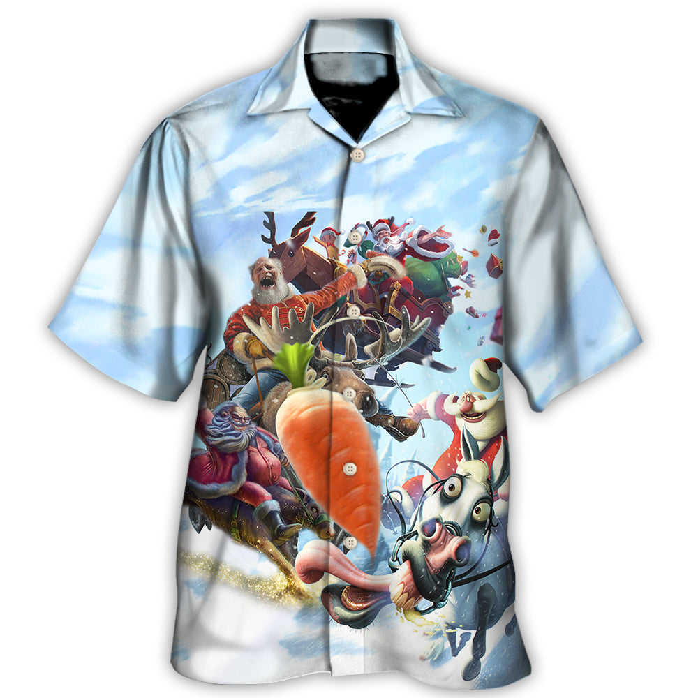 Christmas Santa Happy Funny Christmas - Hawaiian Shirt