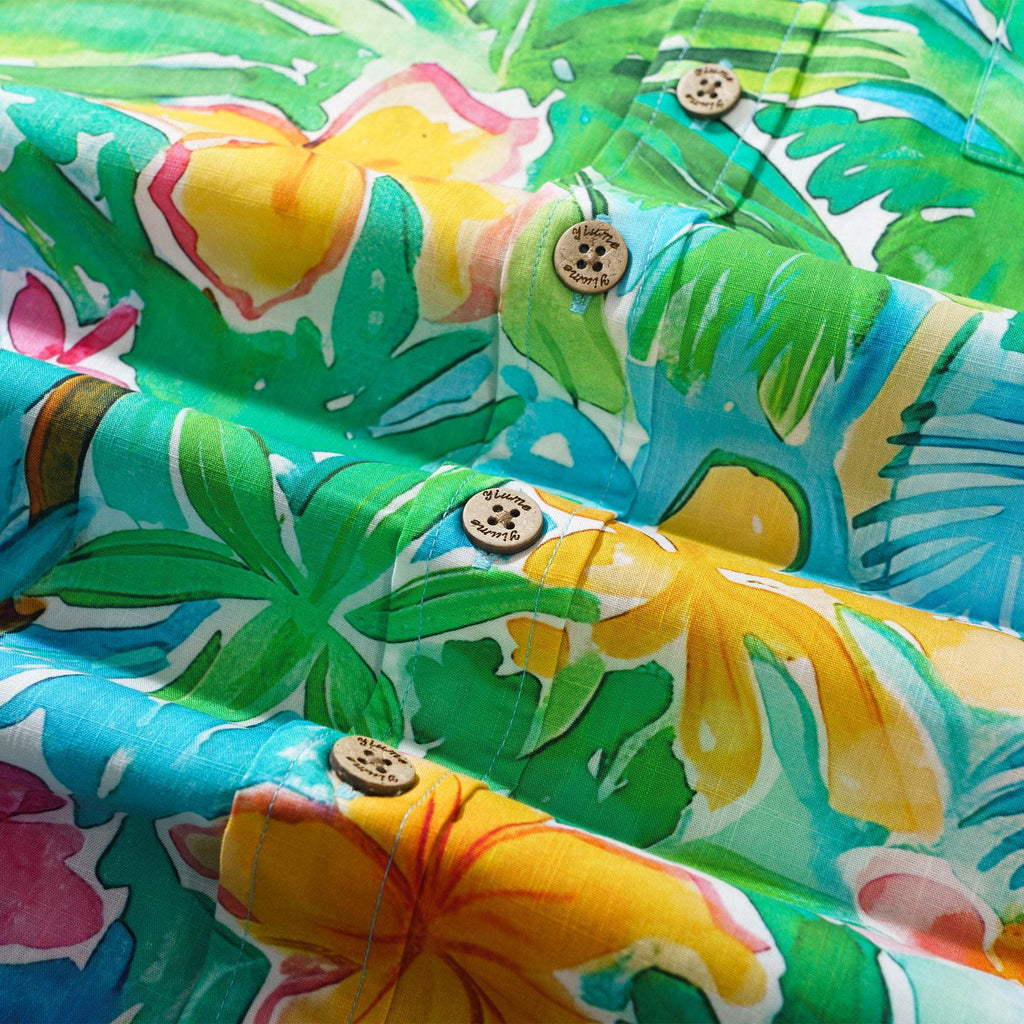 Vacation Hawaiian Shirt 100% Cotton Men's Colorful Short Sleeve Button-down Aloha Shirt Get Ready For Vacation By Sun