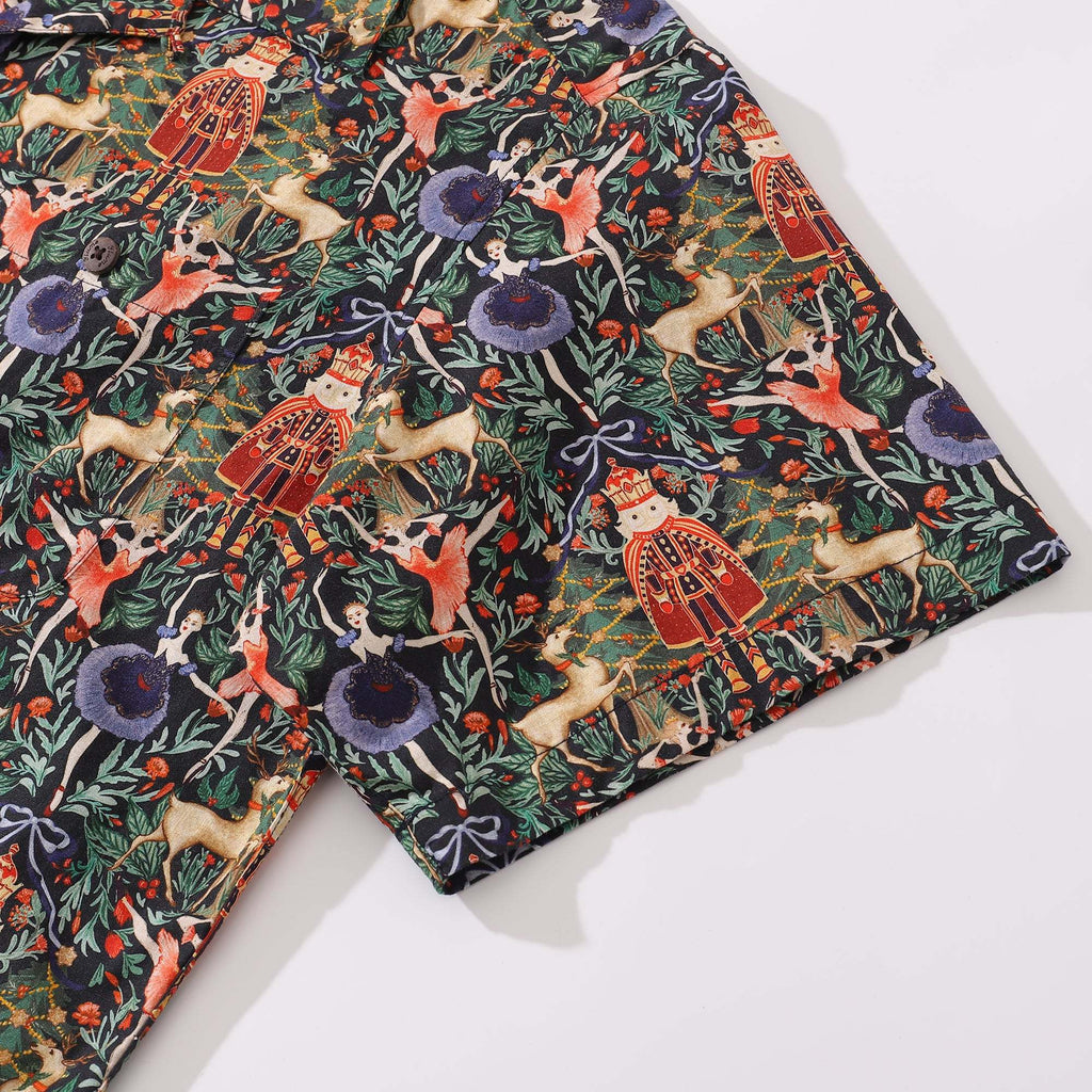 Hawaiian Shirt Christmas Hawaiian Shirt For Royal Celebration Camp Collar By Wipada Kulenkampff