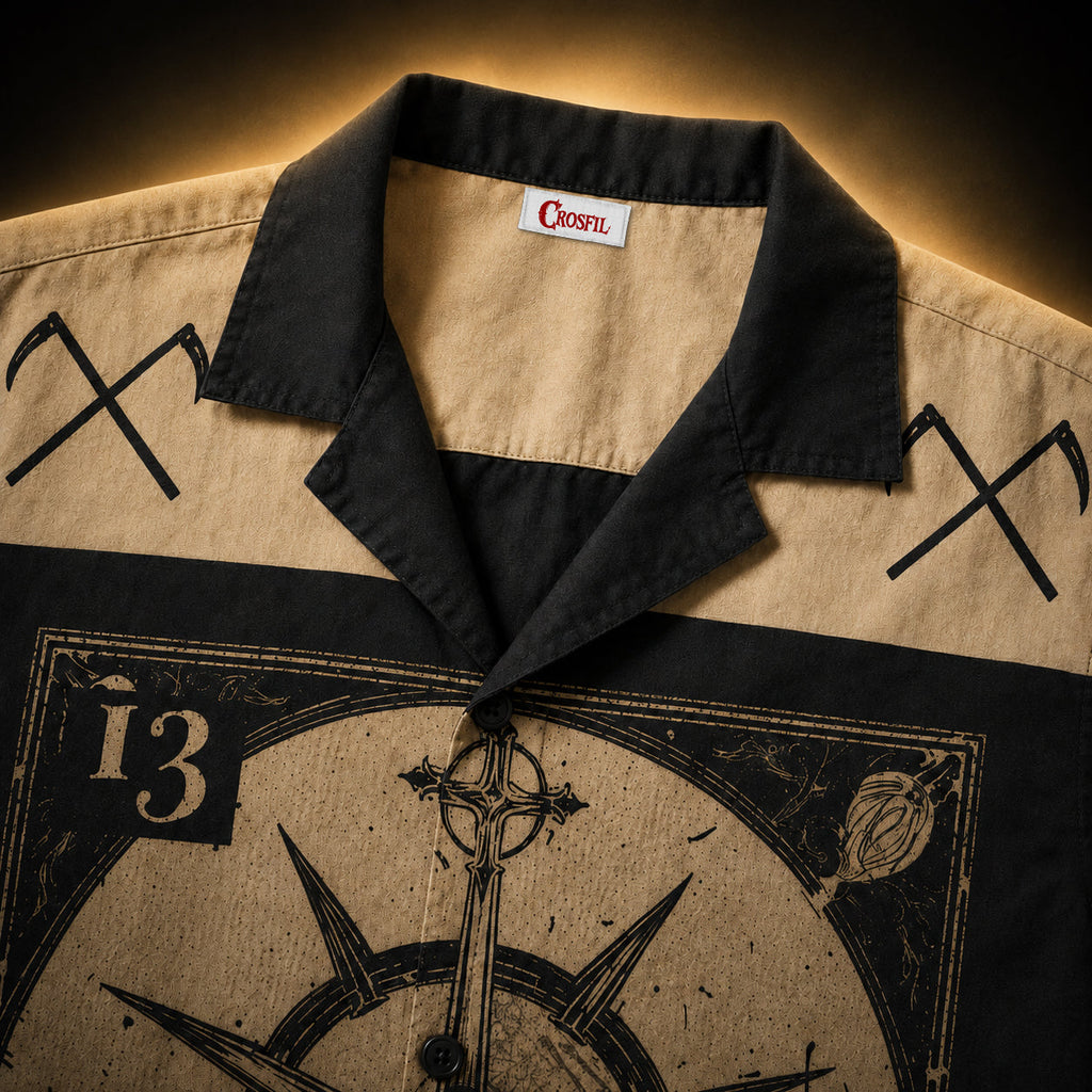Death XIII — Tarot Arcana Hawaiian Shirt | Occult Collection