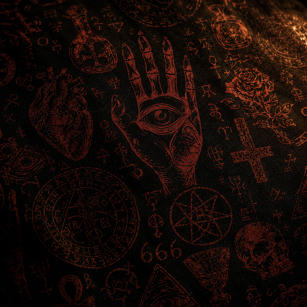 Witch's Grimoire — Blood Sigil Occult Hawaiian Shirt