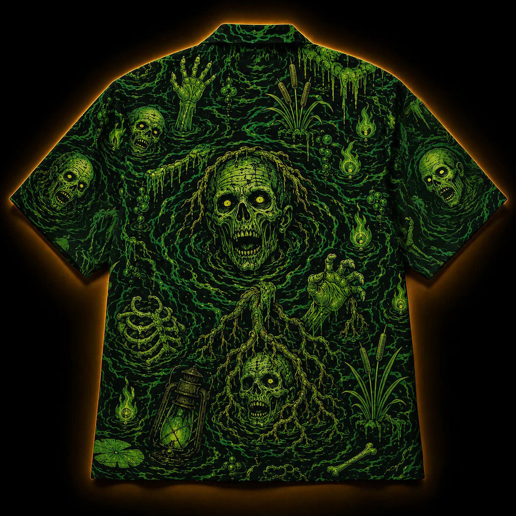 Bog Risen — Swamp Zombie Hawaiian Shirt