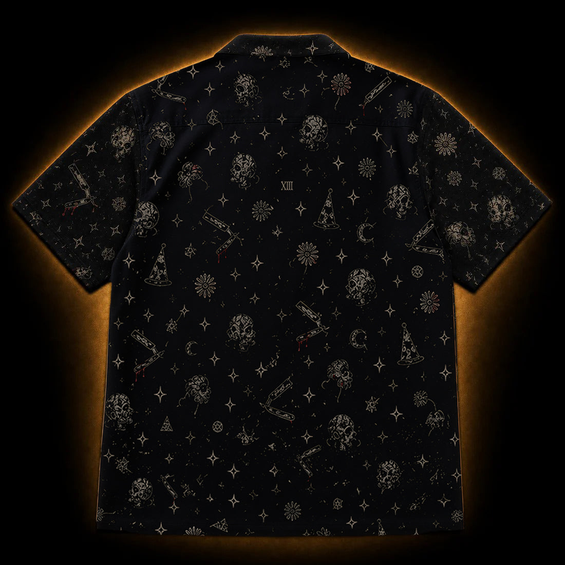 Dark Carnival XIII — Vintage Micro-Repeat Hawaiian Shirt