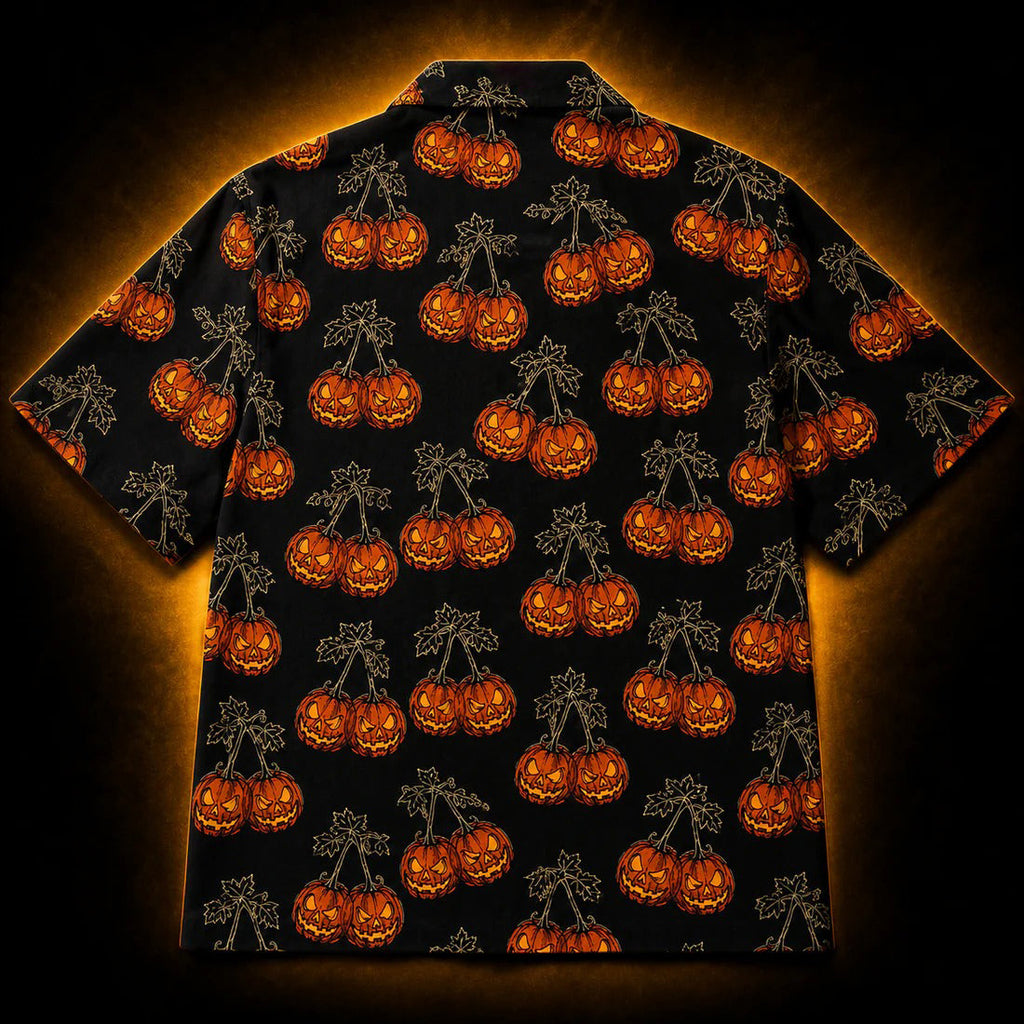 Cursed Harvest — Halloween Pumpkin Hawaiian Shirt