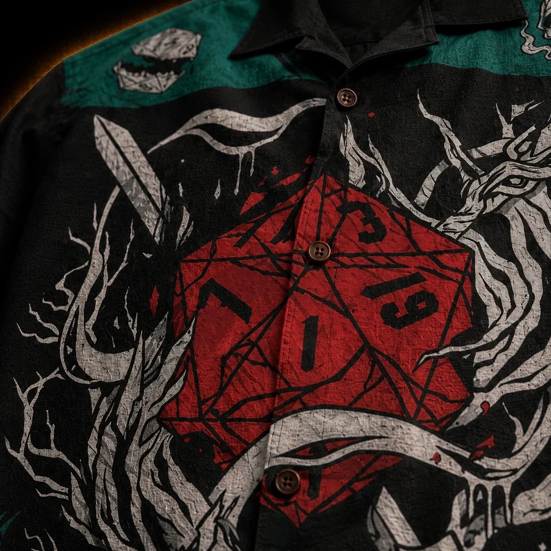 Dungeon Master 20 — Critical Fail D20 Hawaiian Shirt | Gaming Collection