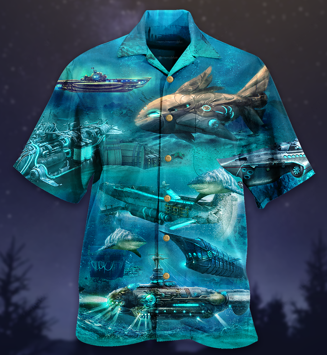 Ocean Submarine Love Ocean - Hawaiian Shirt