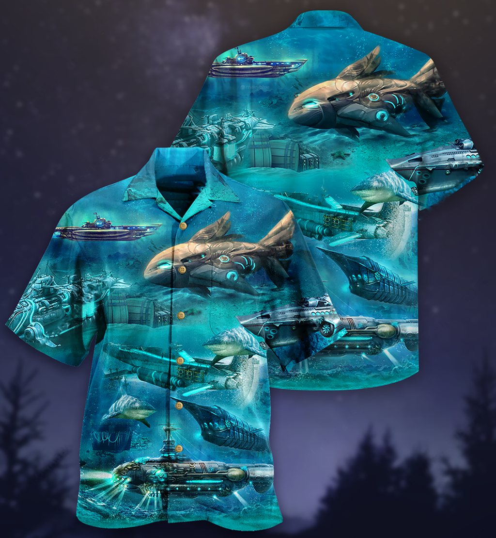 Ocean Submarine Love Ocean - Hawaiian Shirt