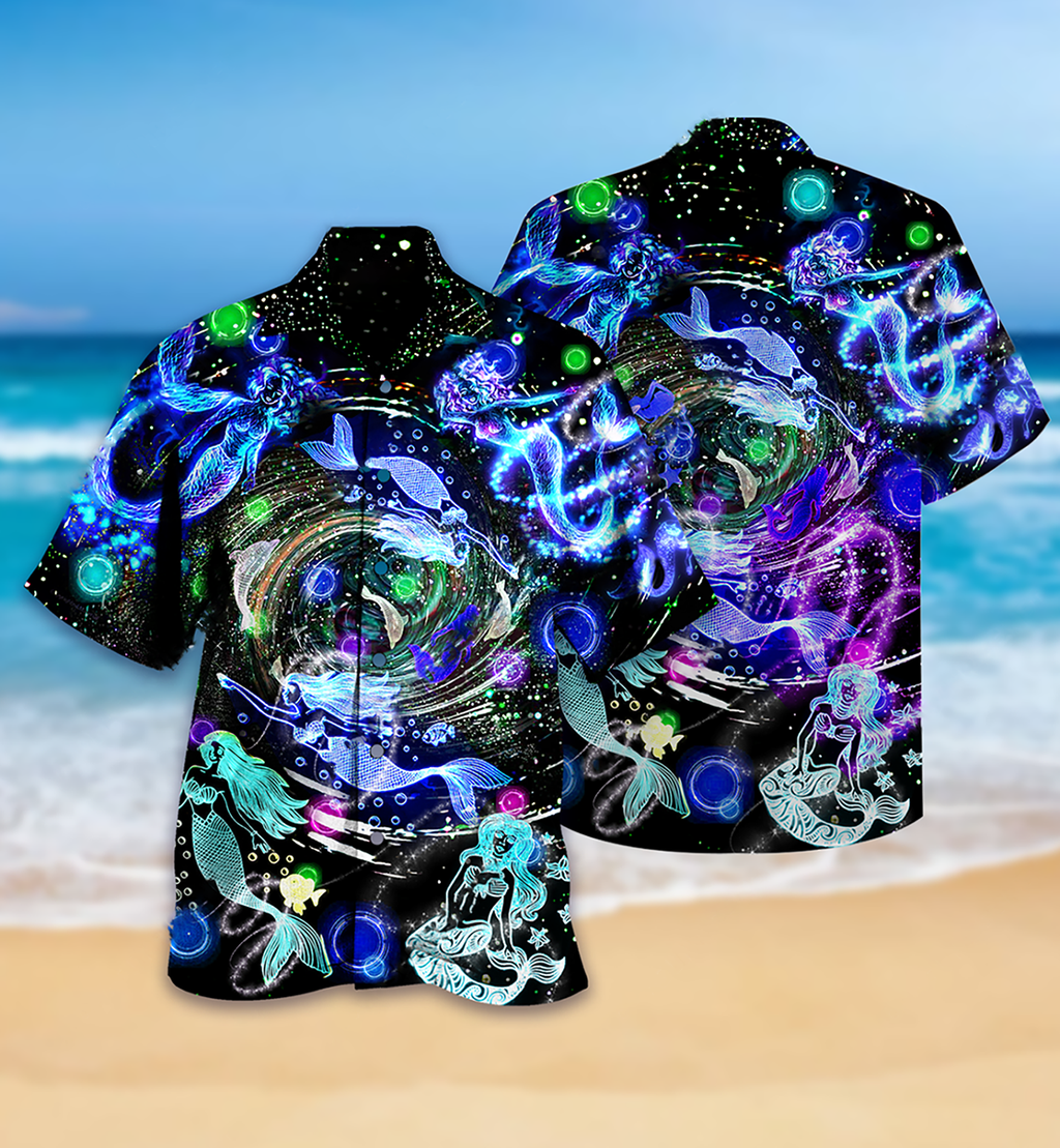 Mermaid Love Ocean With Lot of Mermaid - Hawaiian Shirt