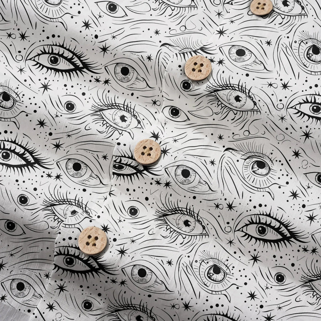 LeosWare® Chemise hawaïenne à manches courtes pour hommes 100 % coton blanche Aloha Starry Gaze Whispers par Ann