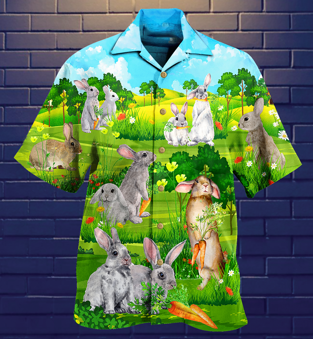 Rabbit Animals Love Carrot Limited Edition - Hawaiian Shirt