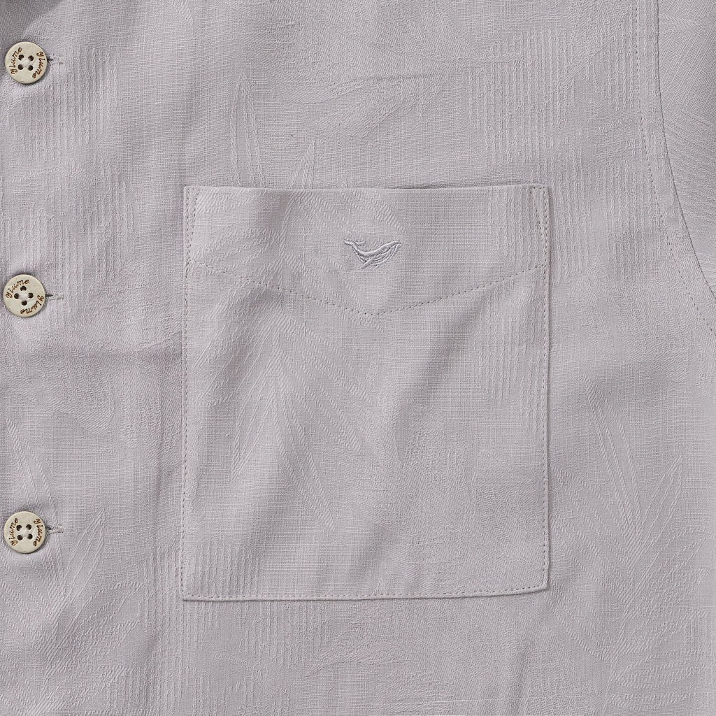 Hawaiian Shirt For Men Silk Jacquard Camp Collar