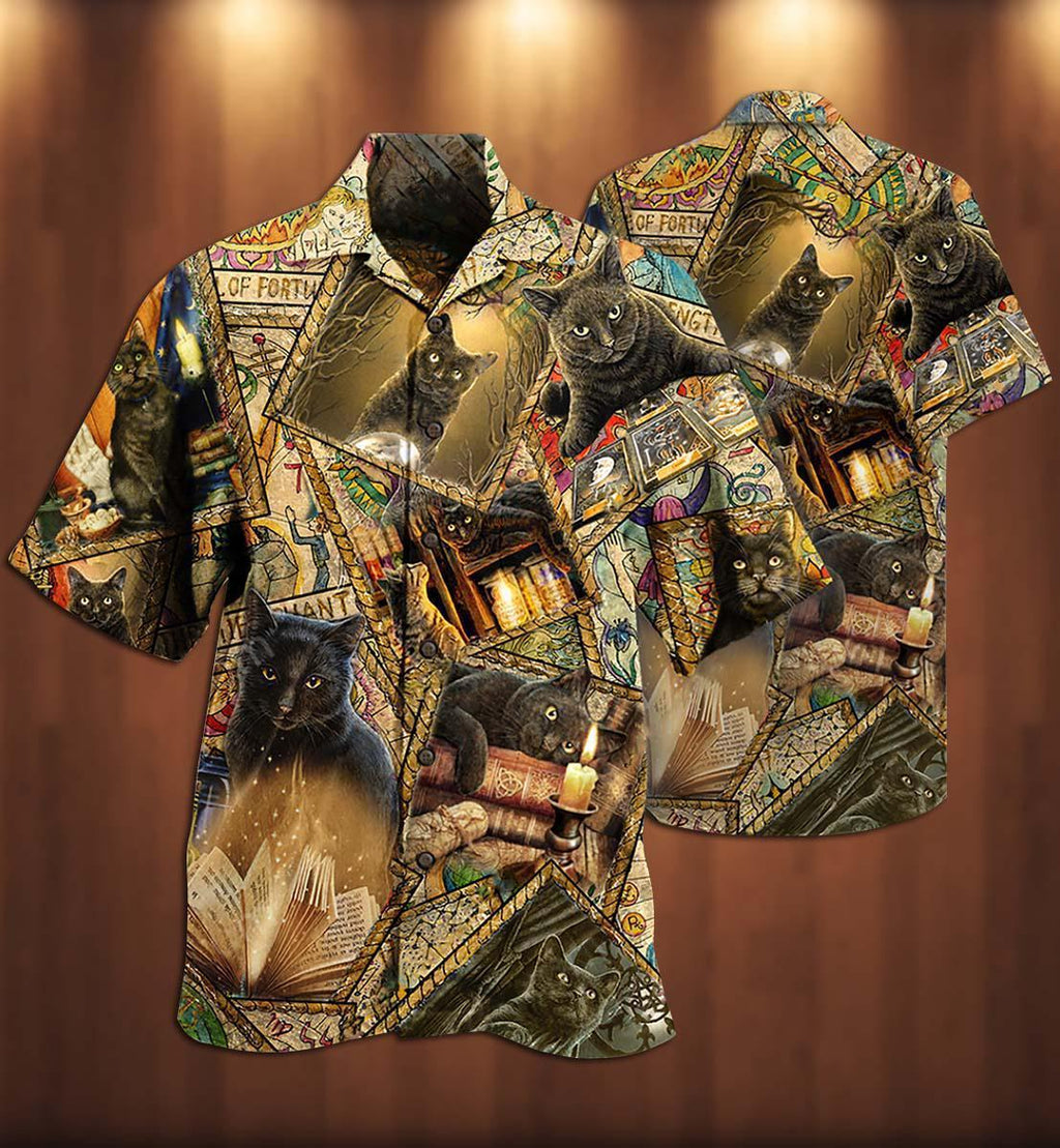 Book Cats Love Books Magic - Hawaiian Shirt