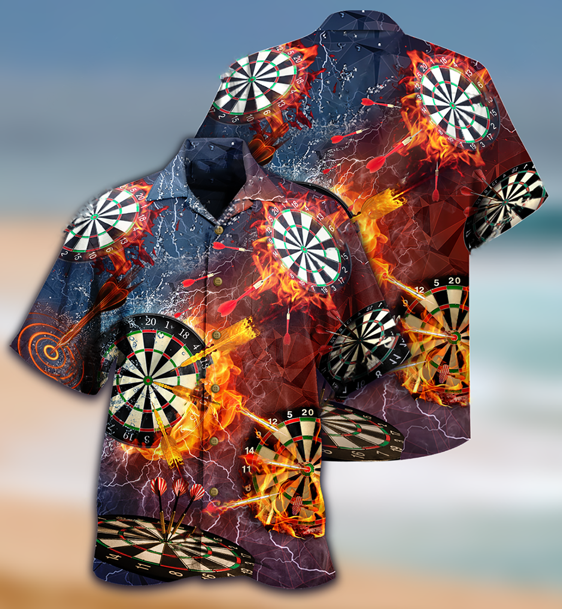 Darts Love It Fire - Hawaiian Shirt
