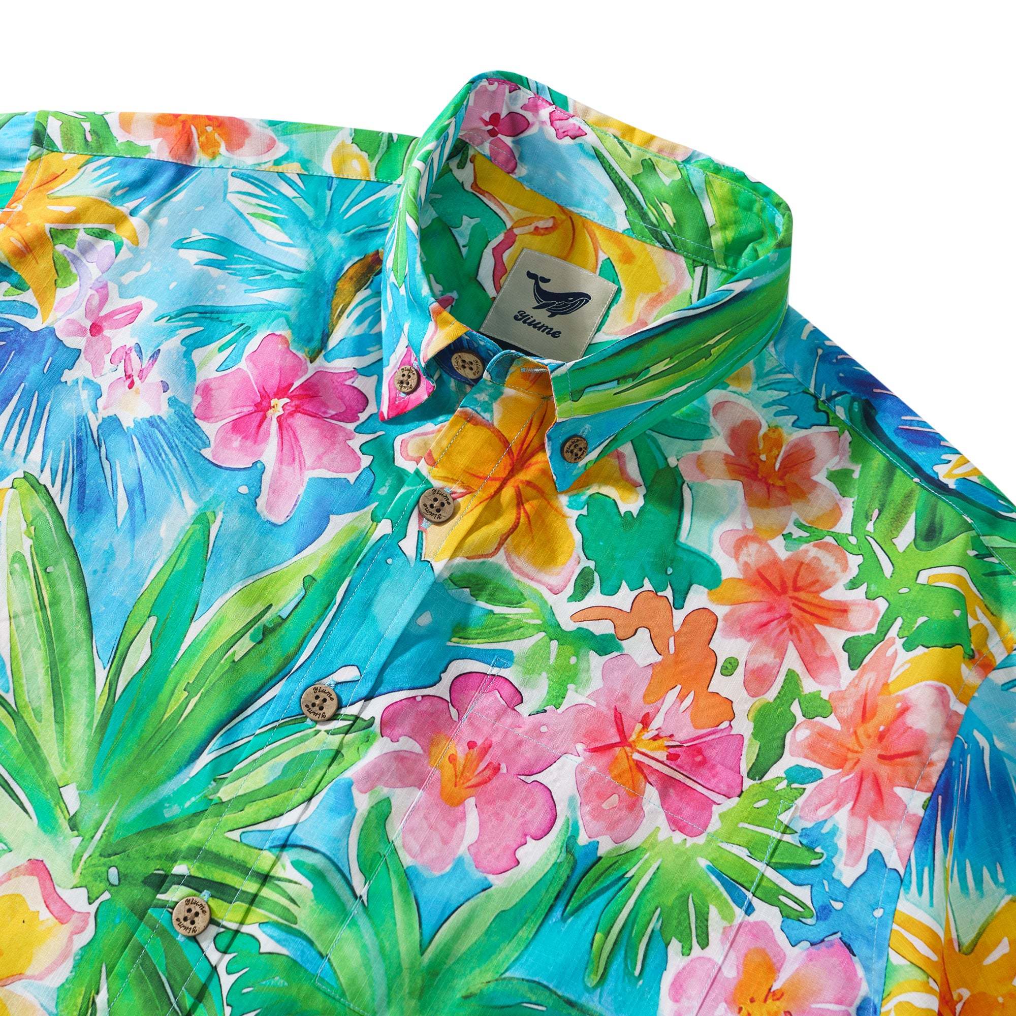 Vacation Hawaiian Shirt 100% Cotton Men's Colorful Short Sleeve Button-down Aloha Shirt Get Ready For Vacation By Sun
