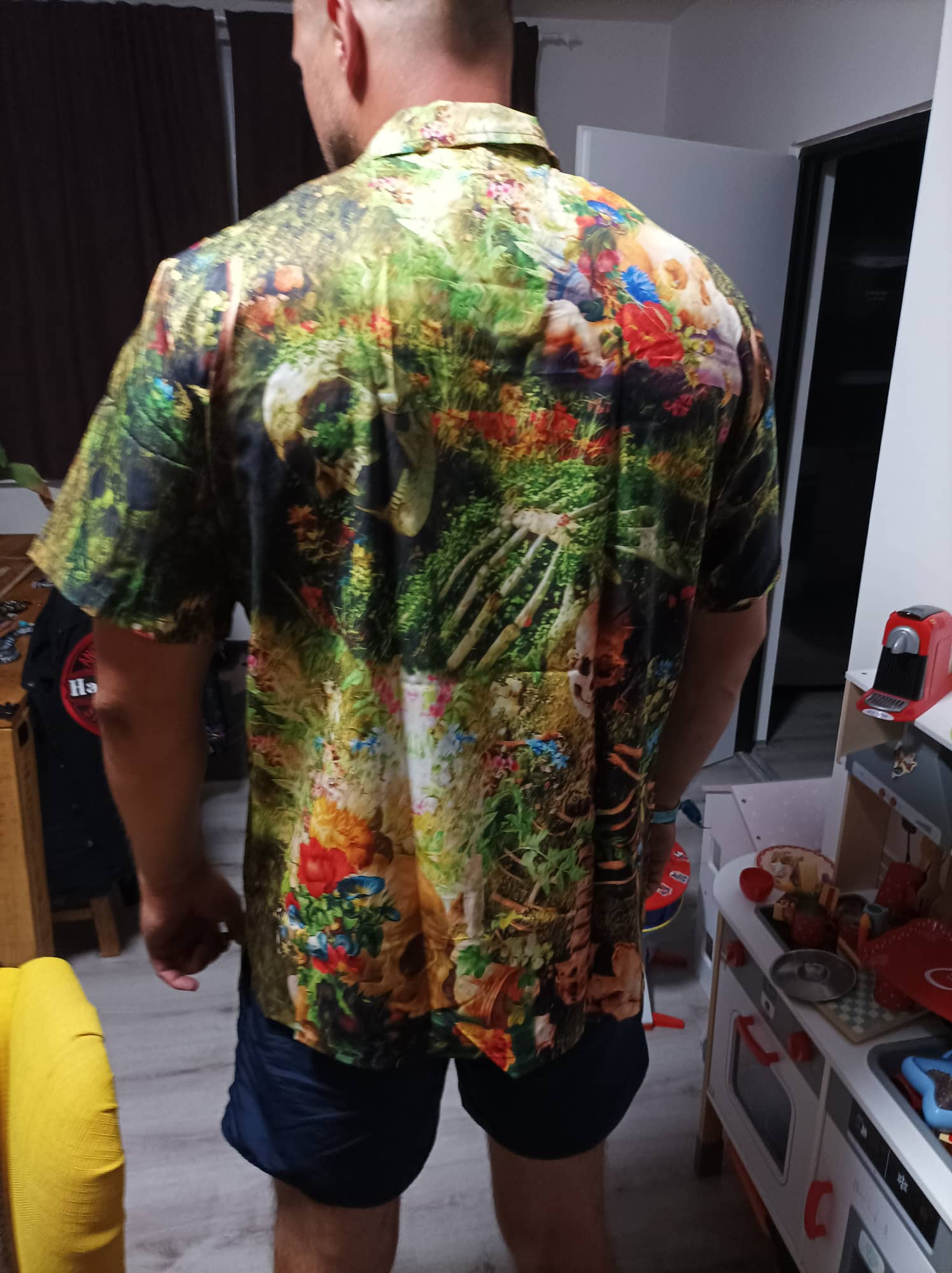 Skull Flower Skeleton Forever - Hawaiian Shirt