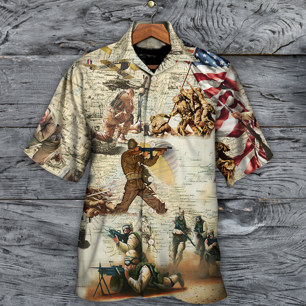 Veteran Memory Soldier's Prayer - Hawaiian Shirt