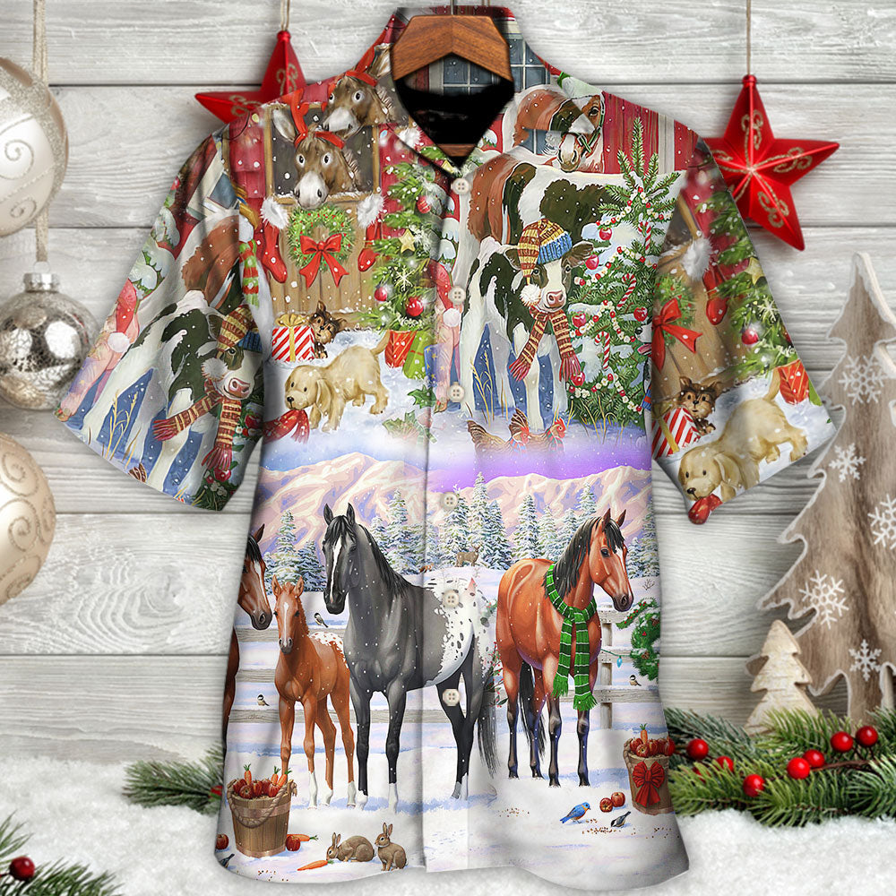 Christmas Farm Merry Xmas To Everyone - Hawaiian Shirt