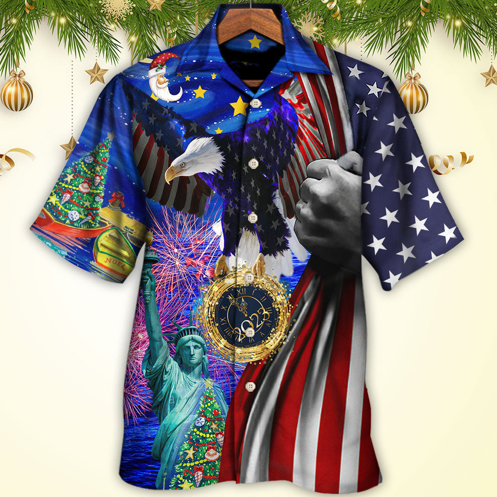 America New Year New America Christmas 2023 - Hawaiian Shirt