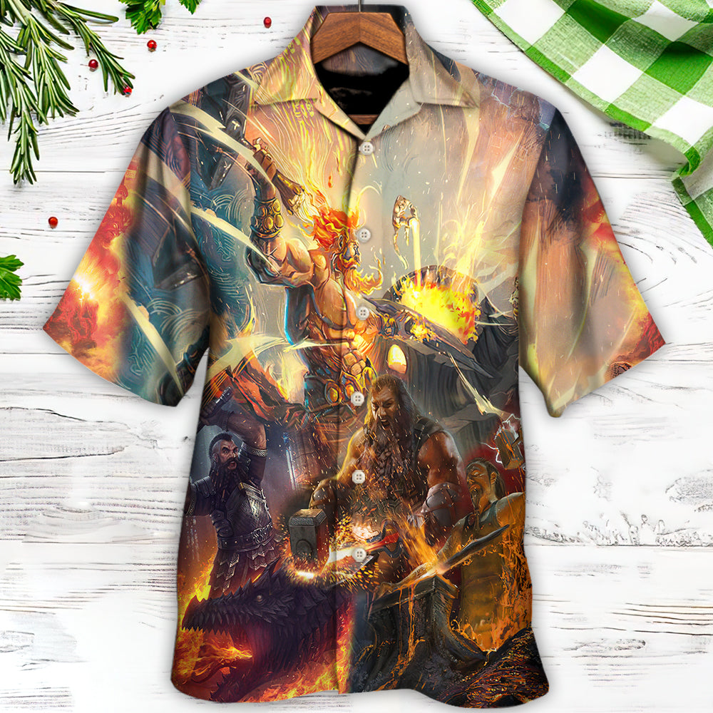 Blacksmith God Of Craftsmen Artisans Fire - Hawaiian Shirt