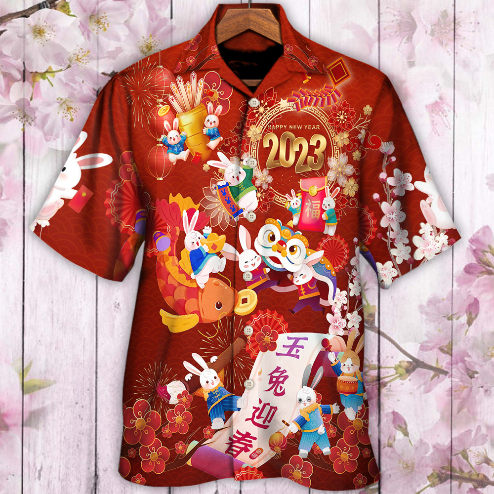 Chinese Lunar Year Rabbit Happy New Year 2023 - Hawaiian Shirt