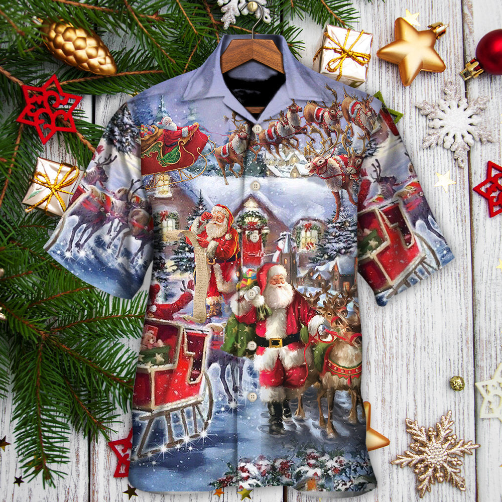 Christmas Santa Claus Comes Tonight - Hawaiian Shirt