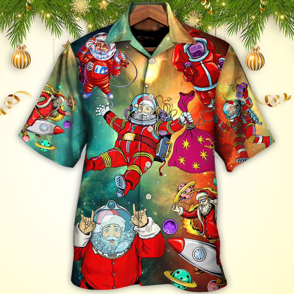 Christmas Santa Claus Astronaut Story In The Galaxy - Hawaiian Shirt