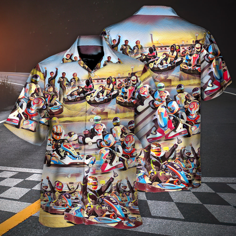 Kart Racing Painting Style - Hawaiian Shirt