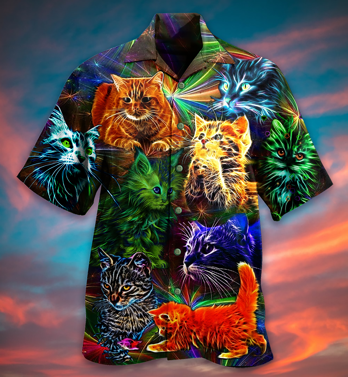 Cat In My Dream I'm So Happy - Hawaiian Shirt