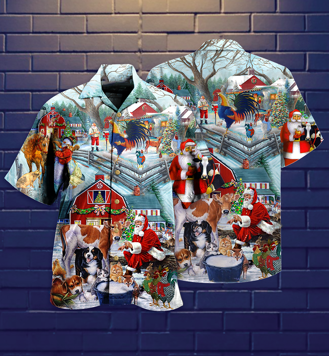 Christmas Love Animals So Much  - Hawaiian Shirt