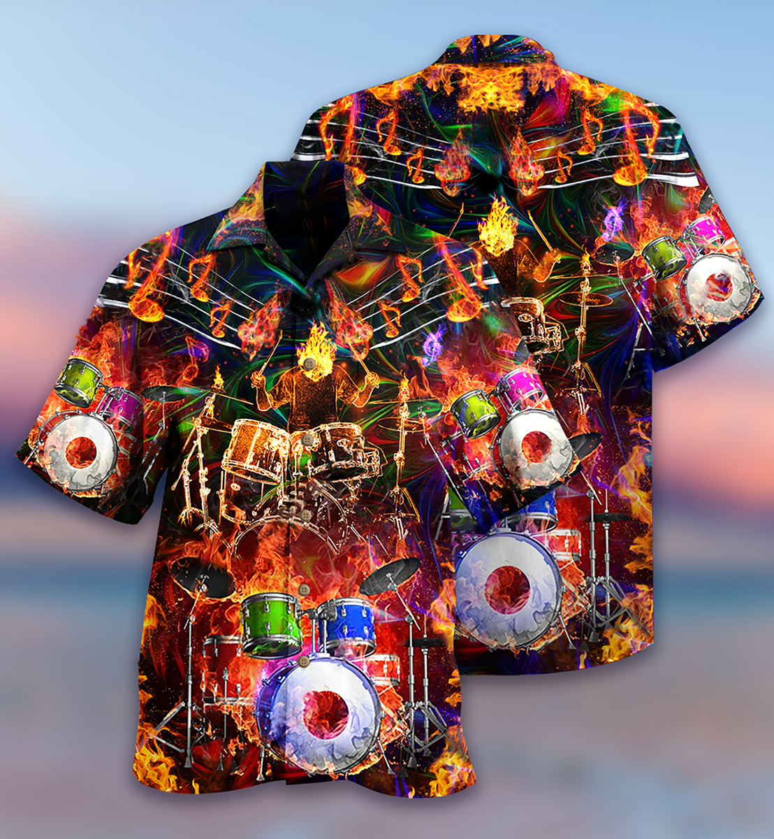 Drum Music Is My Life My Soul - Hawaiian Shirt
