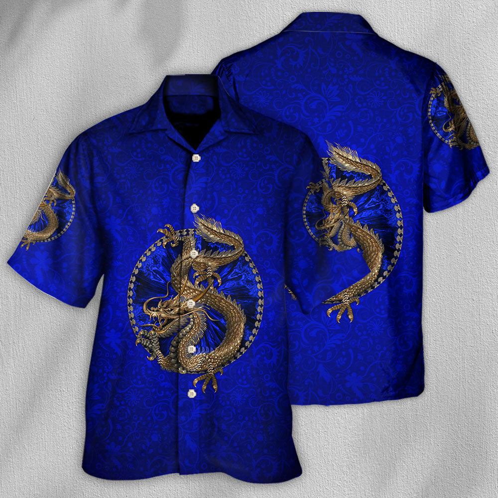 Dragon Navy Color Amazing  - Hawaiian Shirt