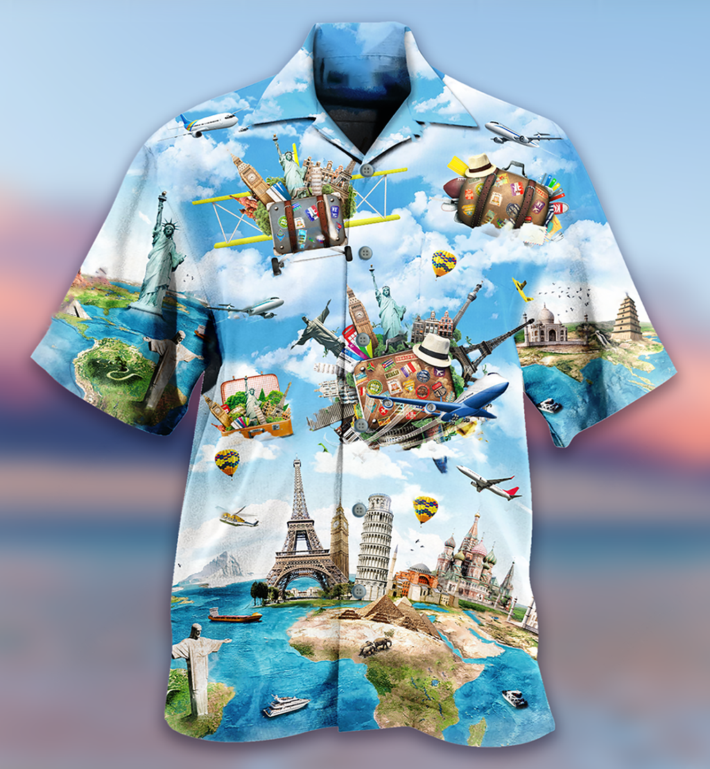 Airplane Travel World Whole Life - Hawaiian Shirt