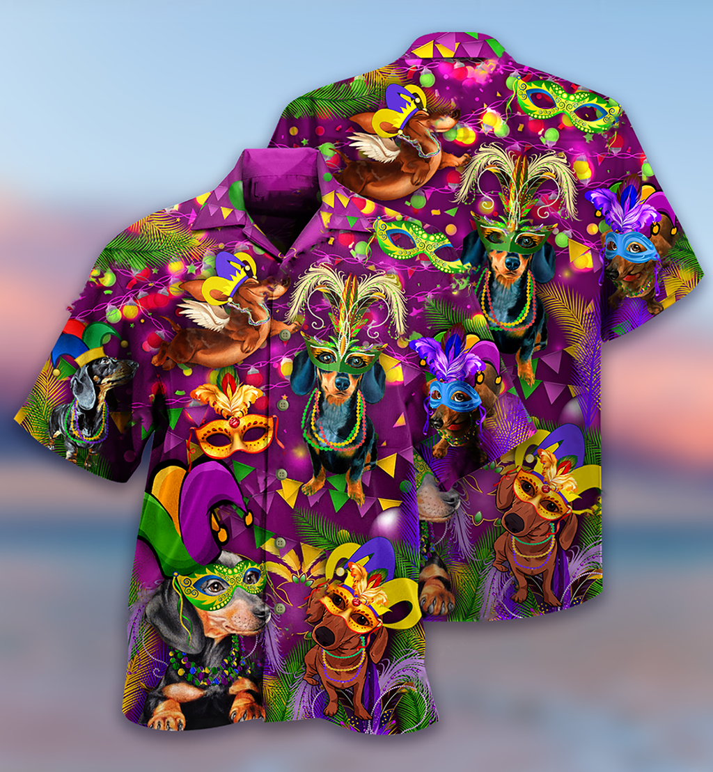 Dachshund Dogs Prom King And Queen - Hawaiian Shirt