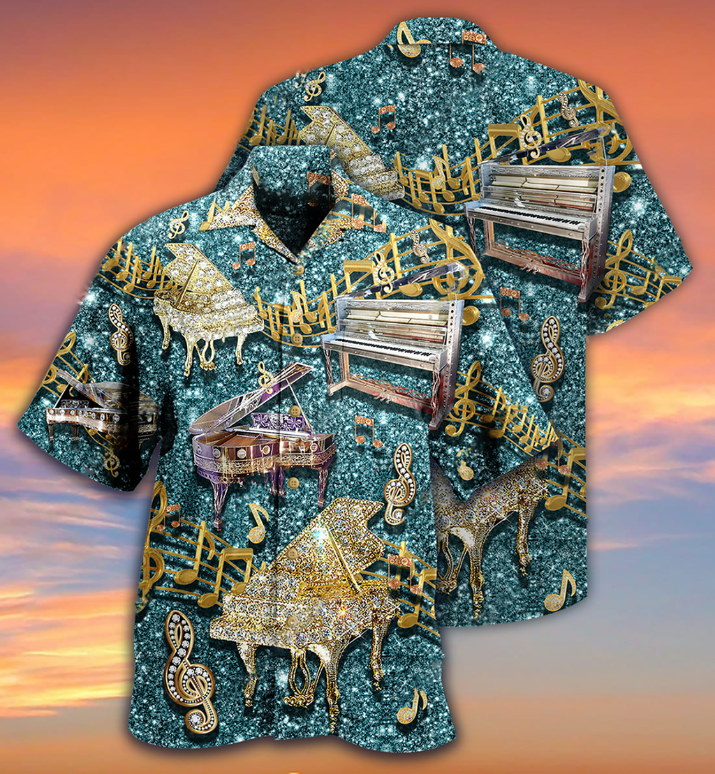 Piano Music Love Diamond Cool - Hawaiian Shirt
