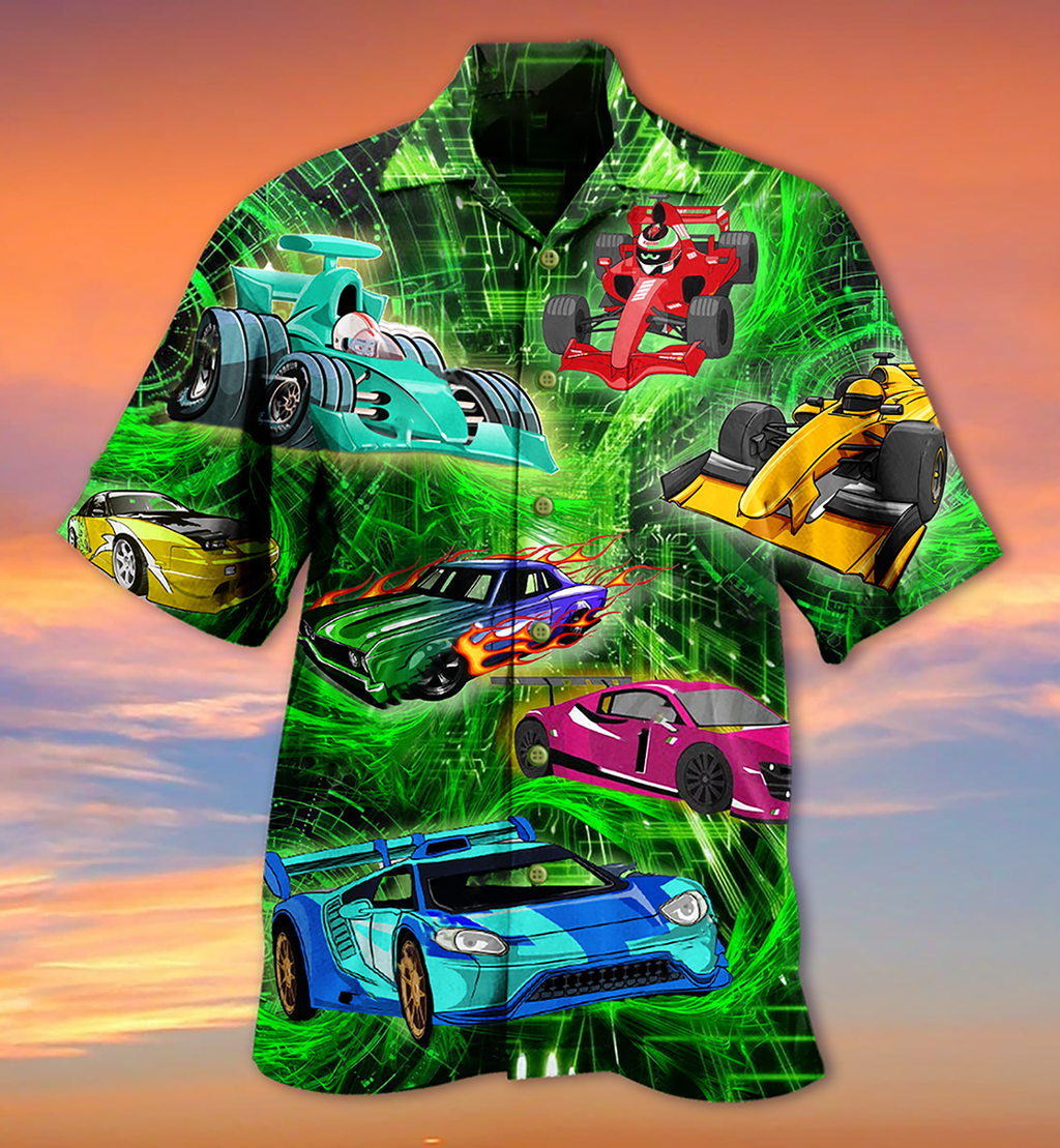 Car Color Love Green - Hawaiian Shirt