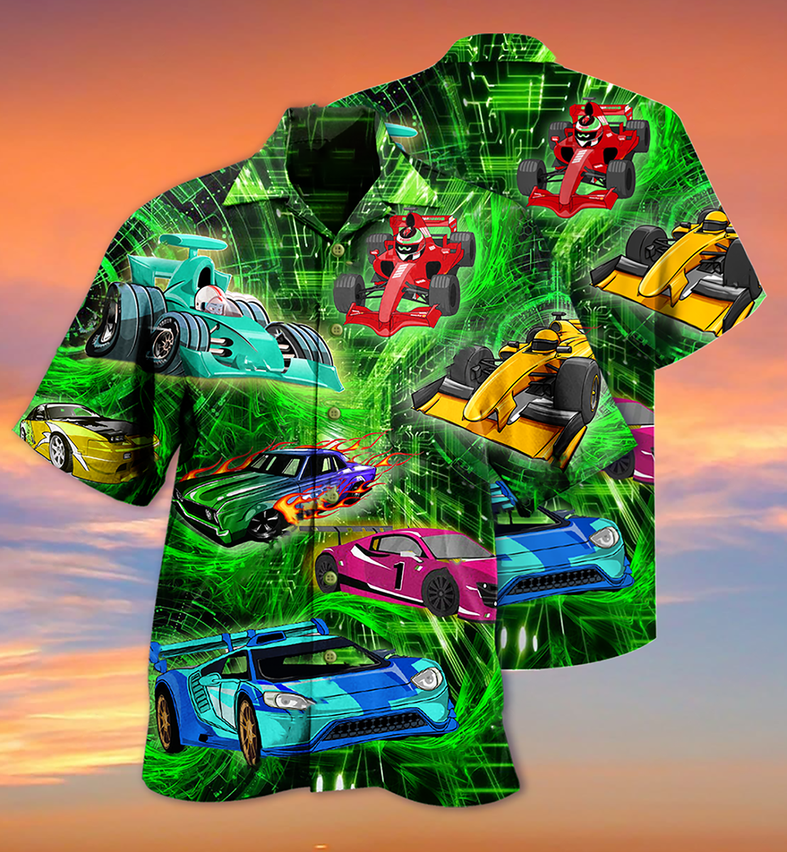 Car Color Love Green - Hawaiian Shirt