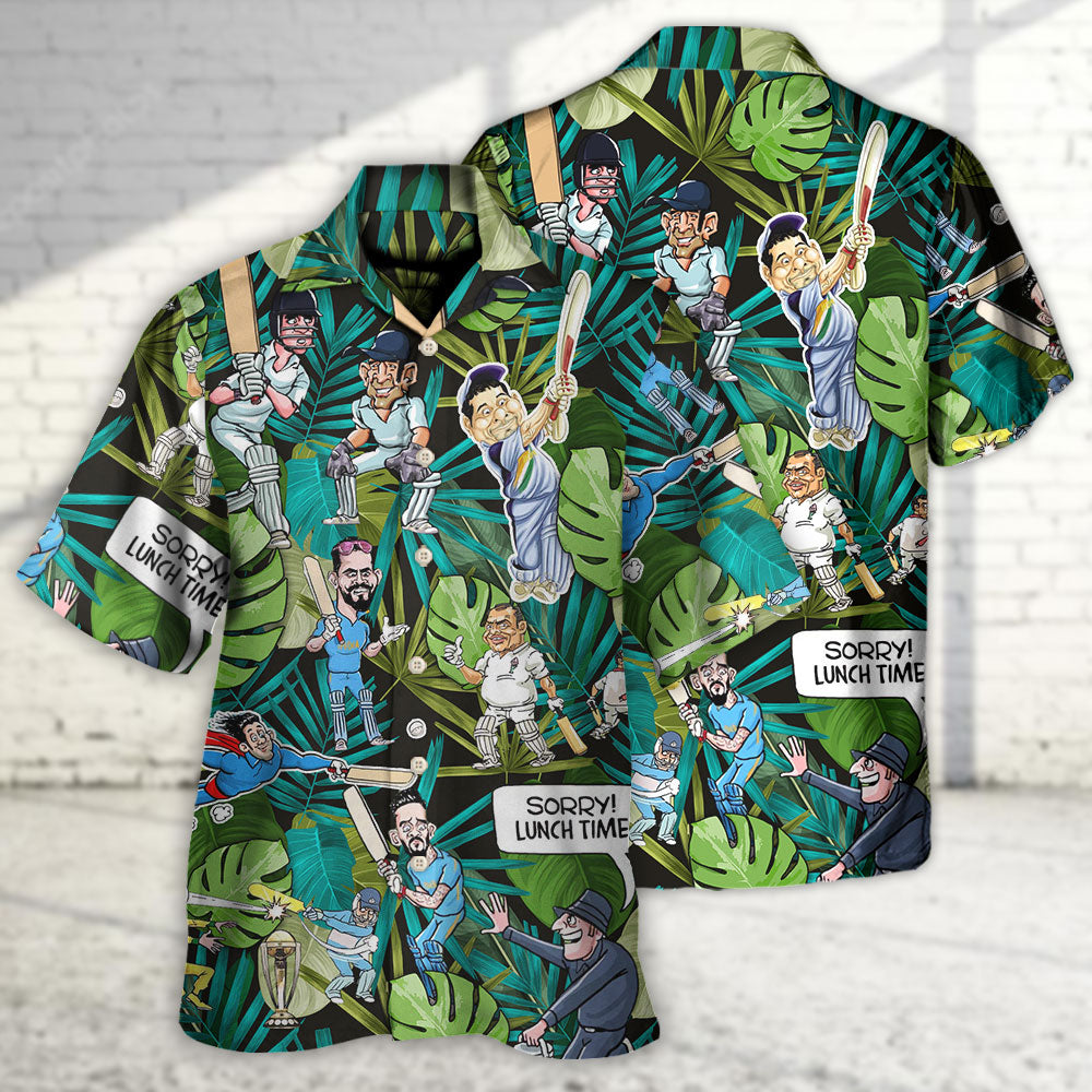 Cricket Sport Funny Play Tropical Vibe - Hawaiian Shirt