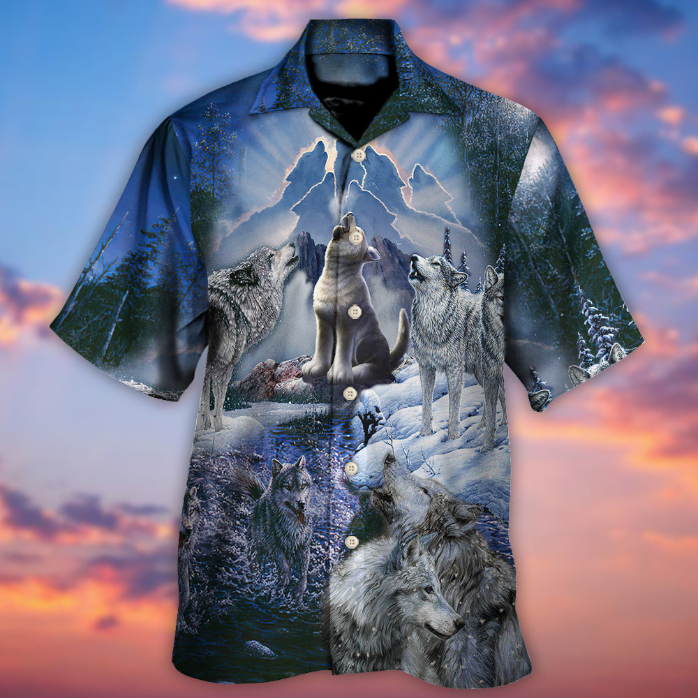 Wolf Is Not Lonely Just Alone - Hawaiian Shirt